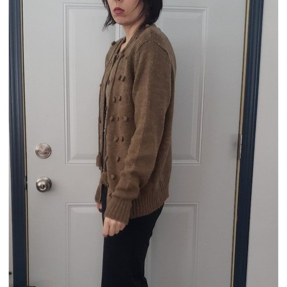 70s‎ Tan Knit Cardigan - Picture 2 of 5